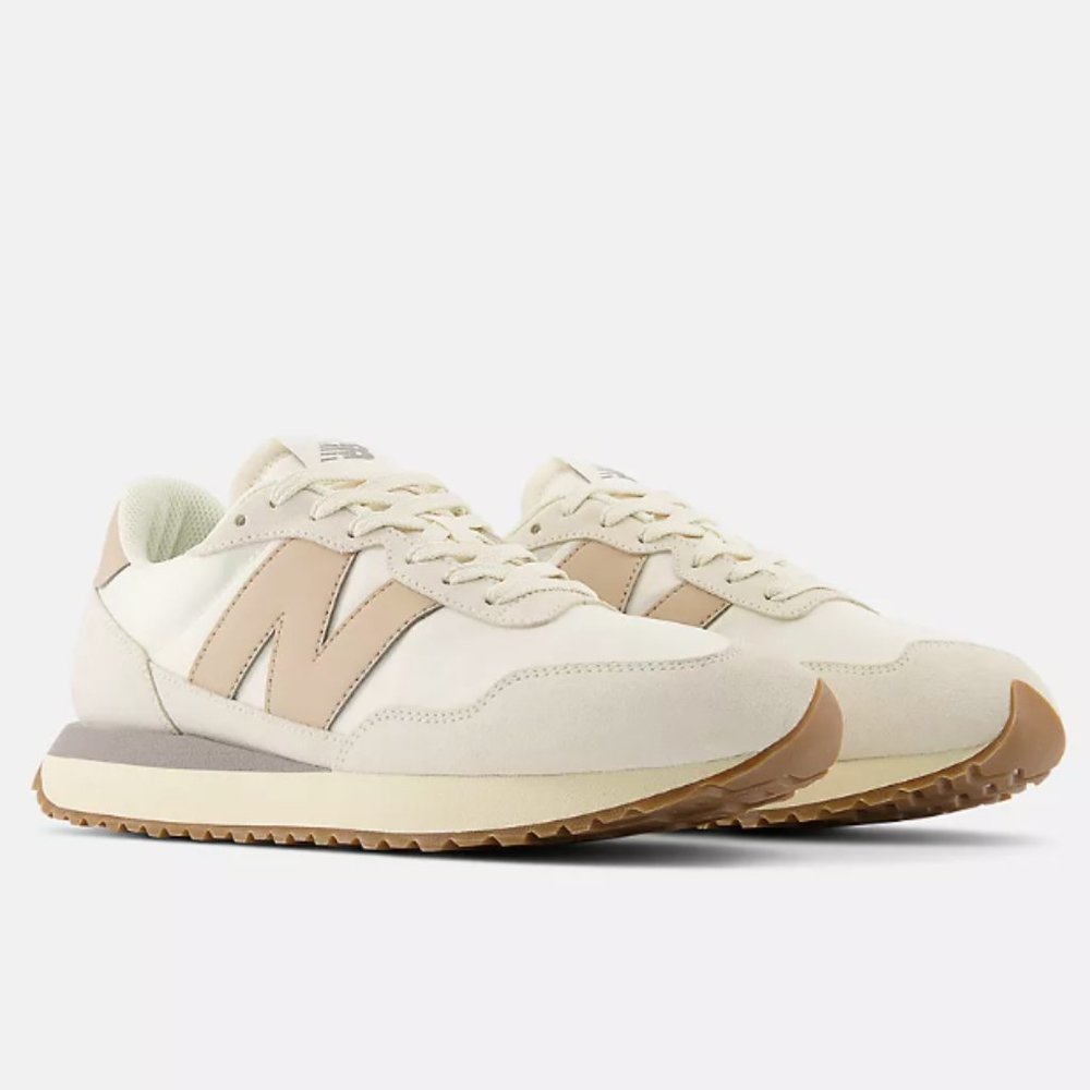 NEW Balance 237 Unisex Casual Sneakers Shoes Women 9.5 / Men 8 Beige Tan - Picture 6 of 11